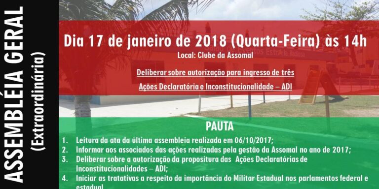 POSTAGEM 12-01 – ASSEMBLEIA GERAL – INSTAGRAM – FACE E SITE