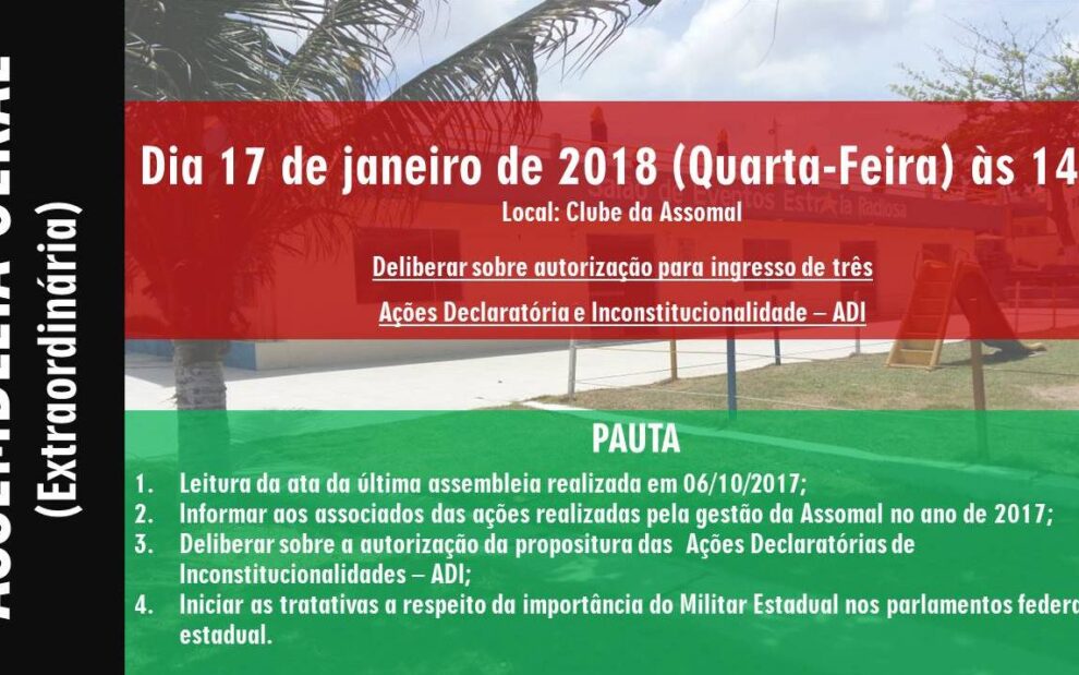 POSTAGEM 12-01 – ASSEMBLEIA GERAL – INSTAGRAM – FACE E SITE