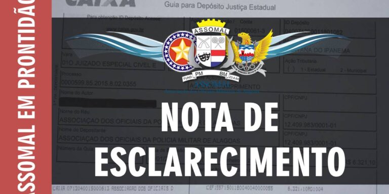 POSTAGEM 07-02 – NOTA DE ESCLARECIMENTO