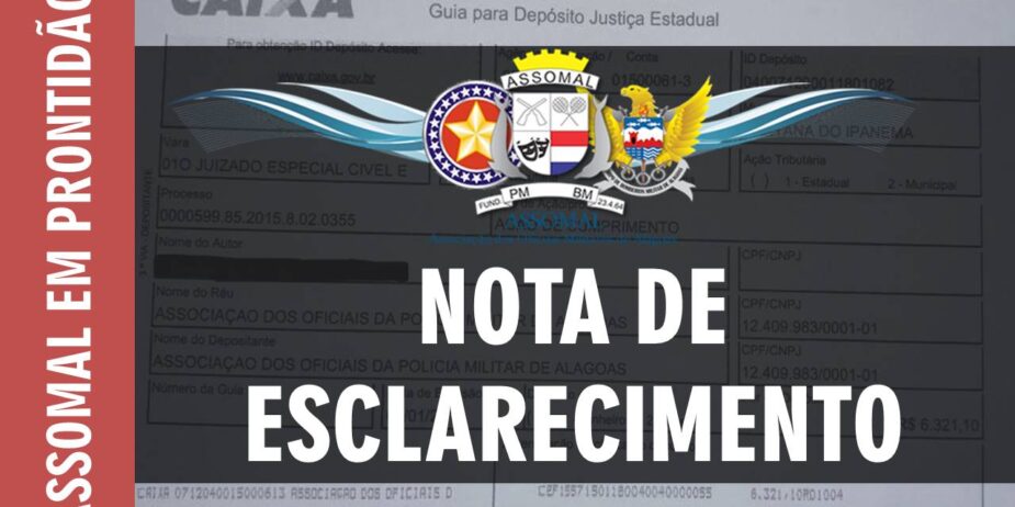 POSTAGEM 07-02 – NOTA DE ESCLARECIMENTO