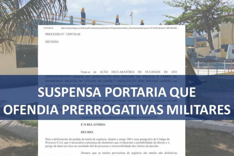 suspensa portaria que ofendia prerrogativas militares – site