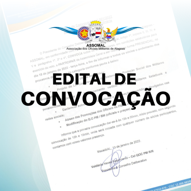 Edital de convocação