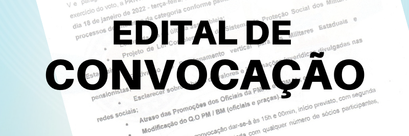 Edital de convocação