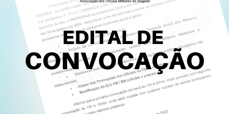 Edital de convocação