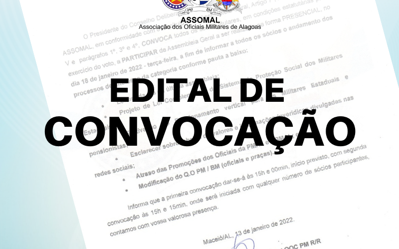 Edital de convocação